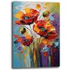 Printerland Quadro Moderno Soggiorno FIORE PAPAVERO Astratto Quadri moderni da Parete XXL grande Stampa su tela Canvas Decorazione Murale muro Arredo Camera da letto Cucina (8, 30x40 cm)