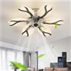 Cucummn Soggiorno Ventilatore Da Soffitto Con Luce Dimmerabile Lampadario Ventilatore 6 Velocità Reversibile Lampada Intelligente Telecomando E App Pale Da Soffitto Con Luce Cameretta Per Bambini Luminosa