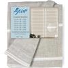 Tex family COPPIA tendina VETRO MODERNA larga 45 o 60 o 85 Ajour Beige - COPPIA (2 TELI) CM. 45X145