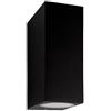 LEDKIA LIGHTING Applique da Parete per Esterni in Alluminio Illuminazione Doppia Luce Nero 150x68x92 mm GU10 Alluminio per Sale, Soggiorno, Cucina, Camera