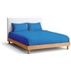 Nina Home Completo Lenzuola in Puro Cotone, Set Biancheria da Letto Premium Quality Made in Italy, con Federe 50x80cm (Ottanio, Una piazza e mezzo, Tinta Unita)