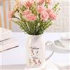Kaululu Regalo per Festa della Mamma Vaso Ceramica Decorativo Personalizzato Bianco con Nome Inciso, Regalo per Nonna (Stile 6)
