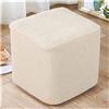 AQIGR Copripoggiapiedi Elastico Quadrato 50 50 Estensibile Copri-Pouf,Fodera in Ottomano Elasticizzato, Copertura per Sgabello Quadrato Copertura Dell'Ottomano,Protezione per Fondo Elastico