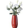 CIEEIN CIEHT Vaso di ceramica Accessori per la casa Decorazioni per il soggiorno Bar decorazione del caffè Stile semplice rosso L 24cm di altezza