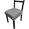 SalGiu Cuscini Sedia (6 pezzi) Cucina Con Fascia Elastica Imbottito 40x40 cm (Grigio)