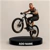 GMDLSK Figurina Personalizzata in Acrilico con Foto per Motociclisti - Decorazione da Scrivania Stile Cartoon con Base - Regalo Originale per Uomo, Marito e Appassionati - Idea per Anniversari e Compleanni