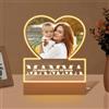 Rainsar Lampada Notturna Personalizzata con Foto per la Festa della Mamma, Targa Festa della Mamma, Cornice Festa Della Mamma Originale — Regalo Emozionale Unico per Natale, San Valentino o Anniversari