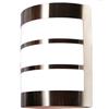 TEKHOME Applique da Esterno E27 IP44, Lampada da Parete Moderna in Acciaio Inossidabile e PC, Design Curvo, Attacco E27 (Lampadina non inclusa), per Facciata, Balcone e Giardino S250-A