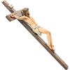 GENERIC Figura statua di Cristo - Scultura in resina da 24,4 cm, decorazione murale religiosa, accessorio per la casa sacra, ornamento per stanza spirituale, arte pasquale | Statua di Cristo da 24,4 cm, scult