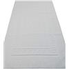 Casatessile Tappeto e Set da Bagno in Spugna con Rete Antiscivolo Torino Assorbente e Facile da Lavare - Bianco, 60x120 cm.