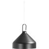 Zafferano, Amelie Sospensione, Lampadario a Sospensione Ricaricabile e Senza Fili con Controllo Touch, Adatta per Salotto ed Esterni, Dimmer, 2200-3000 K, Altezza 12 cm, Colore Nero