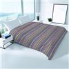 SpazioTessile Copriletti Leggeri Estivi Fantasia Tessuto Piquet 100% Cotone (Bahia Lilla, Matrimoniale 260x270)