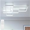 Aigostar Plafoniera Led Soffitto Dimmerabile, Plafoniera LED Moderno 4400 LM, 2700-6500 K, Lampada Da Soffitto con Controllo Remoto per Soggiorno, Camera da Letto, Sala Jantar