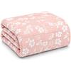 Vionara Home Trapuntino Copriletto Jacquard Double-Face, Matrimoniale 250x250 cm, Imbotittura 80gr/mq, Copriletto Trapuntato Bi-colore (Aurora - Rosa)