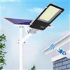 vidoelettronica Lampione Solare esterno 400W con Pannello fotovoltaico, LED 6500K Bianco Freddo, con 40000mAh [Classe di efficienza energetica A+++]
