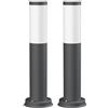 ledscom.de 2 pezzi luce di percorso/bitta PORU per esterni, IP44, 39 cm, antracite, 1x E27 max. 40W