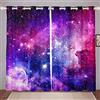 Loussiesd Tende per finestre Galaxy per camera da letto soggiorno Tende cielo stellato da ragazza per bambini donne viola blu Via Lattea tende per finestre decorazione camera a tema spazio onirico