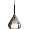 HEBXMF Lampada a sospensione francese in vetro ad alta trasmissione luminosa, lampadario in stile minimalista, lampada a sospensione a testa singola con sorgente luminosa E27, apparecchi di illuminazi