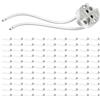 ledscom.de 100 pezzi presa GU5.3/G4, ceramica, bianco, 12V AC, max. 25W
