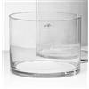 Sandra Rich, vaso di vetro Cyli cilindrico trasparente, tagliato a caldo, con diametro 25 cm, Vetro, clear, 20 cm