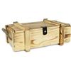 Kistenkolli Altes Land Cassa in legno marezzato per sorprese, regali, nozze, vino e mele, in confezione da 1, 2, 3, 6, 12 pezzi, Legno, 2er Weinbox