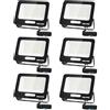 Aigostar Faretto LED da Esterno 70W 5670LM, Faretti LED Esterno Impermeabile IP65, 108 LEDS 6500K Bianca Fredda, per Giardino, Cortile, Garage, Pareti. 6 pezzi