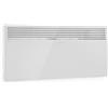 Klarstein Hot Spot Slimcurve - Stufa a Parete, Riscaldatore con Termostato, Stanze fino a 40 m², 80 x 40 cm, 1000/2000 Watt, Temperatura Impostabile da 5 a 40 °C, Bianco Fumo