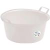 SICIGNANO CASALINGHI Sicignano | Bacinella Tonda in Polietilene - Idonea al Contatto Alimentare - Multiuso per Cucina Lavanderia Giardinaggio Pulizie Domestiche - Resistente e Leggera, (Neutro, Ø 55x26,5 cm)