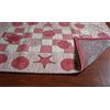 By Suardi Tappeto SUARDI Velour Marino Made in Italy Colori Vari Misure Varie ARREDO Moderno (65X110, Rosso)