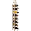 Biscottini Portabottiglie Vino in Ferro 105x15x16 cm - Porta Bottiglie Vino in Metallo - Cantinetta Vino - Portabottiglie da terra - Portabottiglie Cucina Bar - Espositore - Portavini
