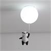 Nebwe Stanza Dei Bambini Plafoniera E27 Panda Lampada Da Soffitto Cameretta Lampade Ragazzo Ragazza Illuminazione Interna Lampadina G9 Lampadario Nordico Salotto Studio Luci A Palloncino Ø15CM,B