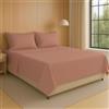 NARCISO - Set Lenzuola 1 Piazza e Mezza 3 Pezzi Tinta Unita Embossed, Completo Lenzuola Una Piazza e Mezza in Microfibra Traspirante ed Anallergica, Biancheria da Letto Made in Italy (Cipria)