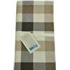 Casatessile Tovaglia in Cotone Jacquard Vichy - Beige, 8 posti 140x220 cm.