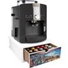 Lupia - Cassetto Porta Cialde Caffè e Porta Capsule 27x33x11 cm NAPOLI GOLFO DI SERA, Contenitore Organizer per Caffè, Tè, Tisane e Zucchero, Angolo Bar in Legno Bianco Antimacchia per casa e ufficio