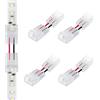 LED ATOMANT 4x Conector Flexible Recto Tiras LED Monocromo 10mm | Collegamento senza saldatura