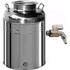Belvivere Contenitore bidone Fusto Olio Inox 18/10 Rubinetto salvagoccia Made Italy (50 Litri)