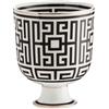 GINORI 1735 VASO CACHEPOT 19 CM - LABIRINTO NERO 1251