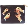 SELETTI ASTUCCIO LIPSTICK, TOILETPAPER NERO, L: L 21 x l 15,5 cm