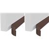 GRIFEMA GA4102 Paraspifferi per Porta, Paraspifferi Sottoporta, Autoadesivo, 100 cm x 5 cm, Marrone (Confezione da 2)