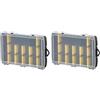 STANLEY STST81680-1 Organizer Porta minuteria, Trasparente (Confezione da 2)