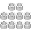 PATIKIL M8 Rotondo Alluminio Spaziatori, 10pz Metallo Spaziatore Alluminio 8.2mm ID x 12mm OD x 8mm L Spessore Alluminio Spaziatore Vite Stallo per 5/16 o M8 Vite Bulloni