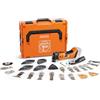 FEIN Multimaster a batteria AMM 700 Max Top AS, con 60 accessori per lavori di ristrutturazione e rinnovo, compatibile con AMPShare/BOSCH 18V, batteria e caricabatteria non inclusi