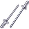 SKIR'CO (100 pz) Rivetti ciechi in alluminio con testa svasata 4,0 x 8 mm, mandrino in acciaio, rivetti a strappo