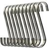 Ilauke - gancio in acciaio inox da cucina gancio a S, 18/8 in acciaio inossidabile, per cucina, BBQ, forno e molte altre possibilità 10 S-Haken