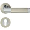 Domino Maniglia Jaro della R Eco M6/M9 PZ Cilindro profilo in nichel cromato [Cilindro a Profilo]