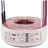 Lumonic trasformatore toroidale 30VA 2x12V per sistemi audio, industriali, alogeni e a binario - tensione di ingresso 230V - tensione secondaria 24V - modello RSO-826008
