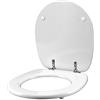 IDROTOP Copriwater per HIDRA SMARTY BIANCO CON DECORO Cerniera Cromo