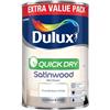 Dulux Vendita al dettaglio Quick Dry Satinwood - Bianco brillante puro - 1.25L