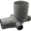 senza CURVA WC RID. 100/90 3 ATTACCHI Diam. 40