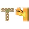 Aldeghi PIASTRA ACCIAIO A T 10 PZ.PER FISSAGGIO TRAVI LEGNO 160X115X45